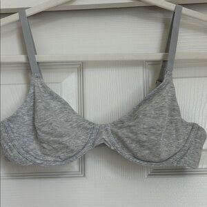 Skims Heather Gray Underwire Bra, 34C